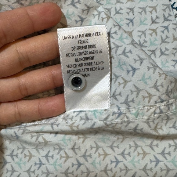 Robert Graham Oriole Airplane Print Short Sleeve Button Down Shirt size 2XL - Picture 12 of 13